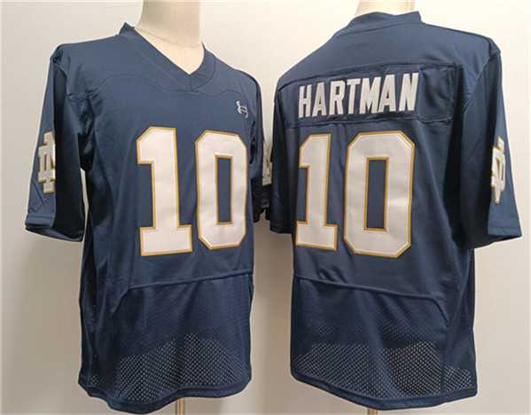 Mens USC Trojans #10 Sam Hartman Navy With Name Stitched Jersey->->NCAA Jersey